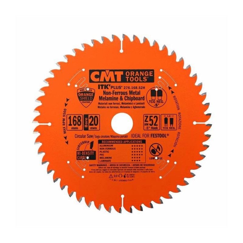 Piła tarczowa HM D 168 B 20 Z 52 2-6-32 1,8-1,2