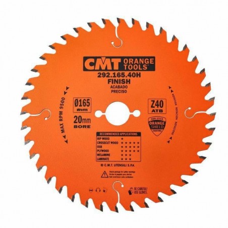 Циркулярная пила HM 165x20x2.2-1.6 из 40