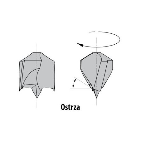 Wiertło HW NP D 5 I 40- L 67 S 8x20 RH