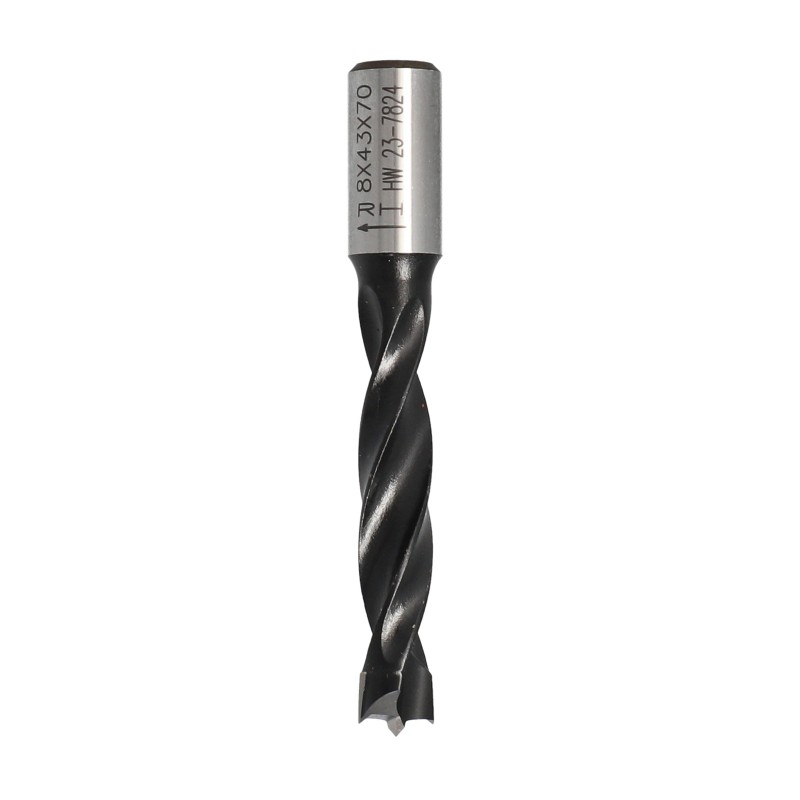 Wiertło HW NP D 8 I 43 L 70 S 10x20 RH