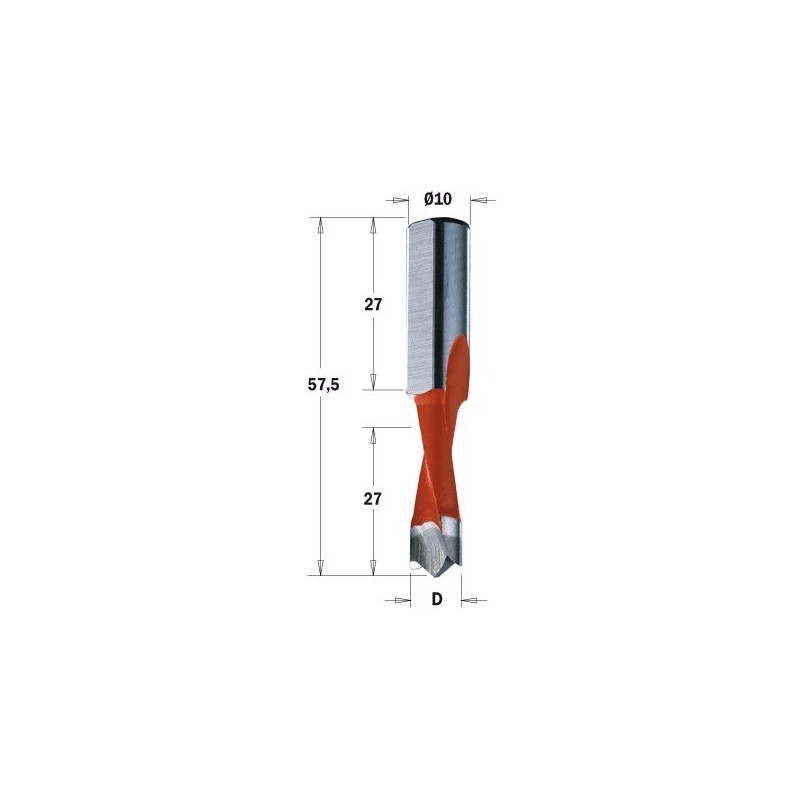Wiertło NP HW D 10 I 27 L 57,5 S 10x25 lH XTREME-HW