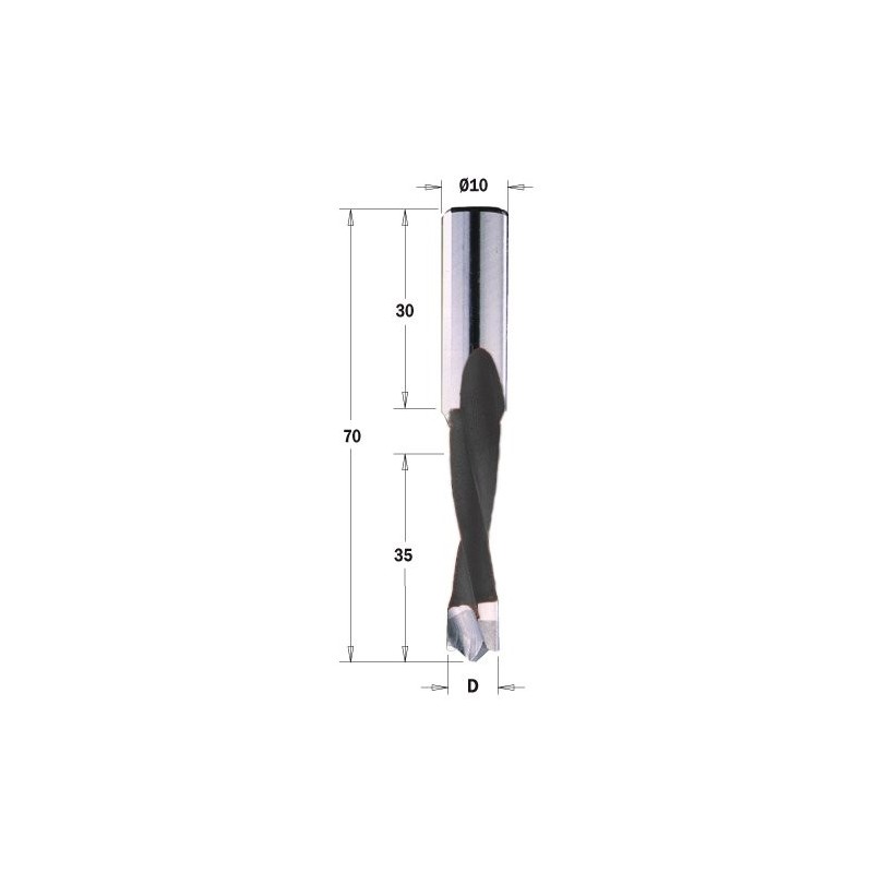 Wiertło NP HW D 6x35 L 70 S 10x30 RH