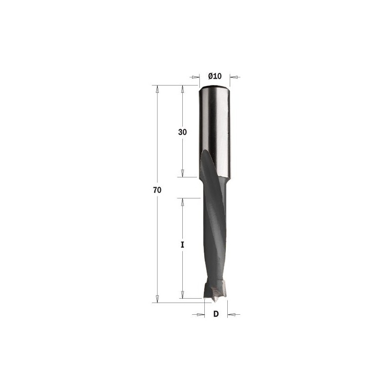 Wiertło NP HW D 11 I 35 L 70 S 10x30 RH