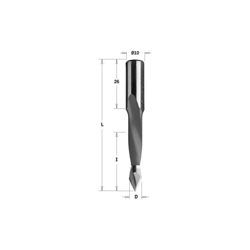 Wiertło HW P D 10 I 35 L 70 S 10x26 RH