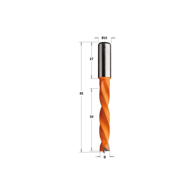 Wiertło HM D 8 i 50 L 85 S 10x27 RH