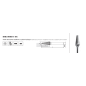 DIN 8033-5 DIN KEL ISO L Lima conica in metallo duro VHM