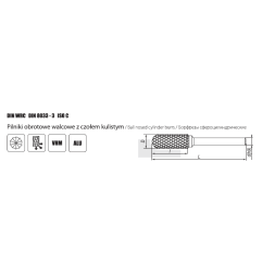 DIN 8033-3 DIN WRC ISO C Carbide spherical face VHM rotary file