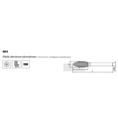 ISO H Rotationsfeile aus Hartmetall VHM