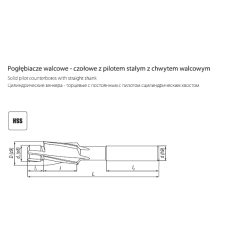 DIN 373 Fester Pilotsenker mit Zylinderschaft