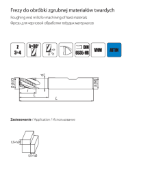 HARRDEN 071 carbide VHM cutter for roughing hard materials