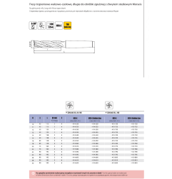DIN 845-B L-NR conical-parallel, long for roughing with Morse taper shank end mill