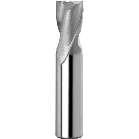 NFPI Slot drills, helical flute, long with straight parallel shank